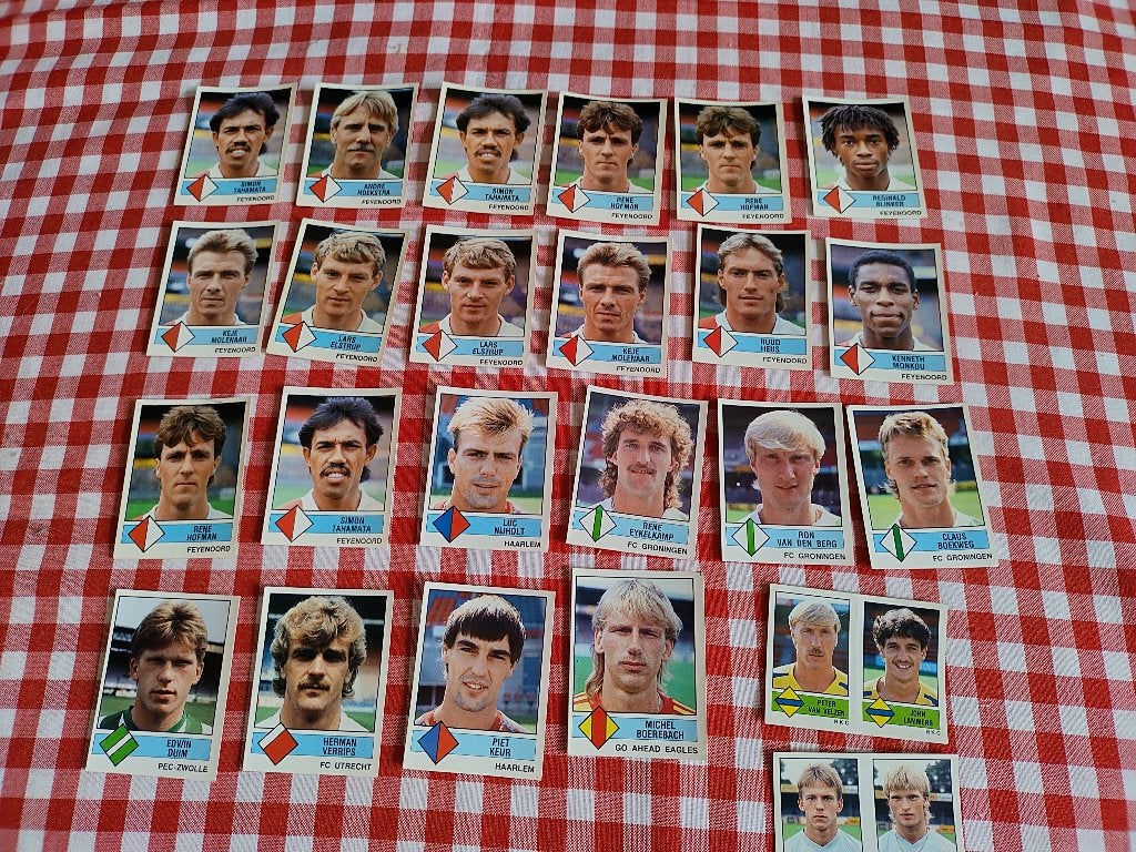 Panini voetbalplaatjes 1987 Nederland Eredivisie 24 st, Verzamelen, Ophalen of Verzenden, Gebruikt, Overige binnenlandse clubs