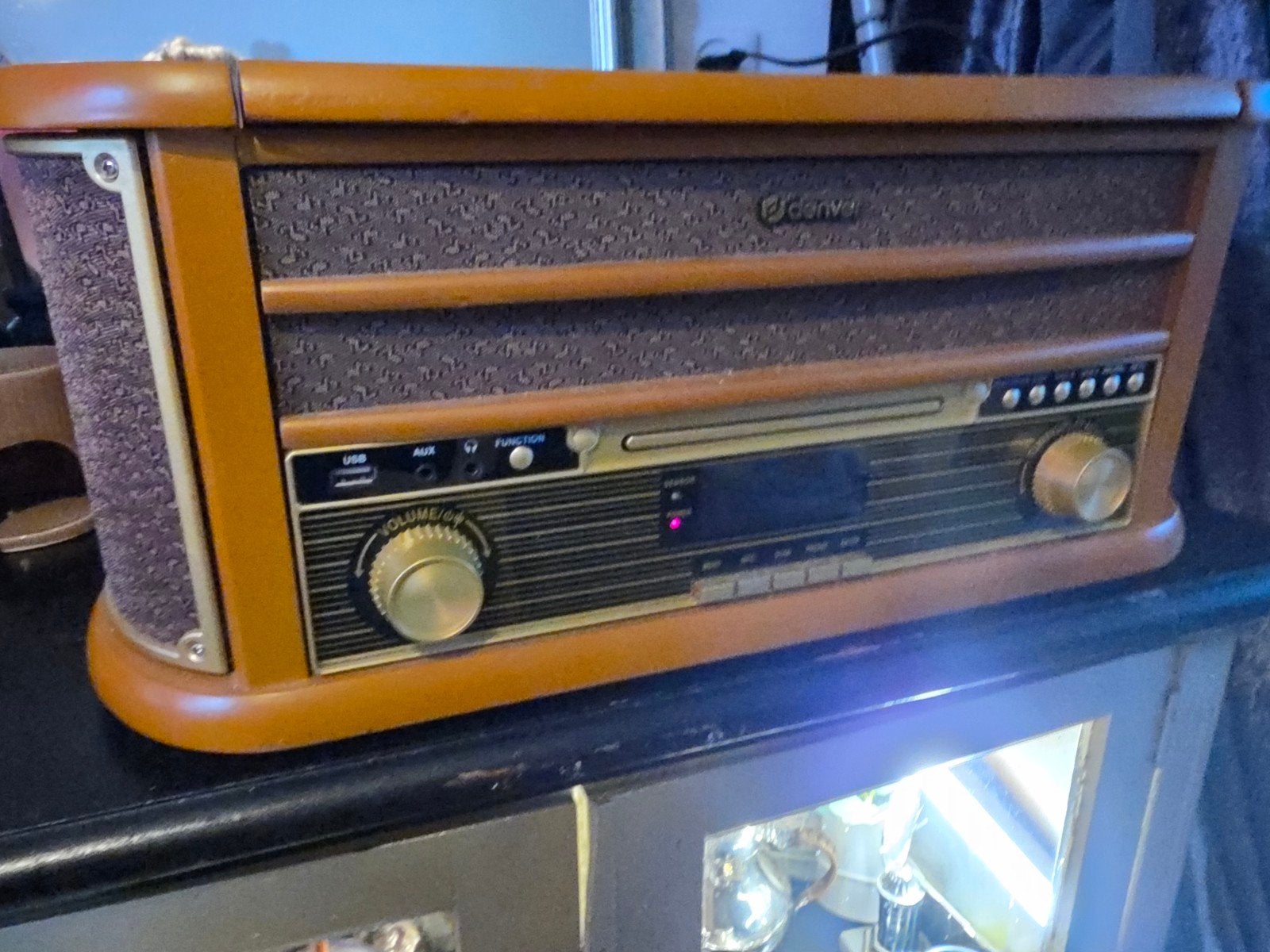 Denver Platenspeler met CD, Radio en USB - Zo goed als nieuw, Ophalen of Verzenden, Niet werkend, Overige merken, USB-aansluiting