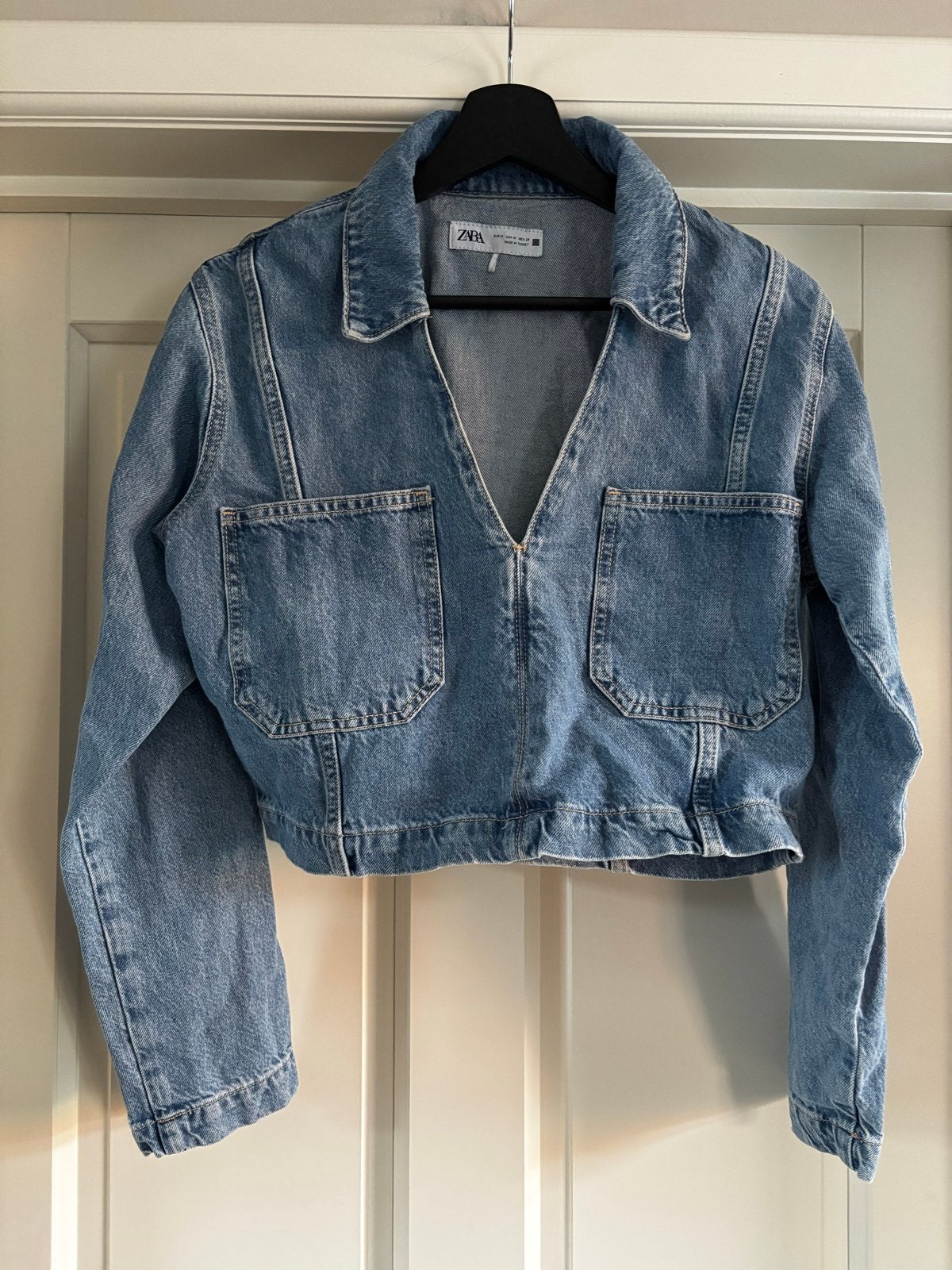 > Zara denim jasje/top - Maat M, Maat 38/40 (M), Blauw, Ophalen of Verzenden, Zo goed als nieuw