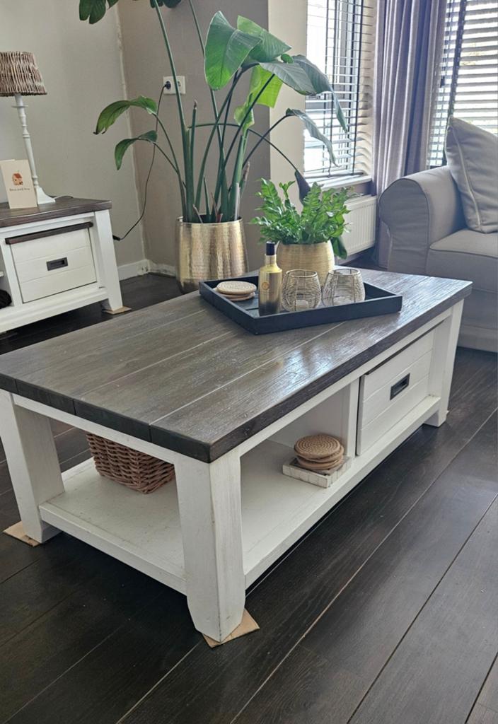 Salontafel met lade van Handers en Hazel, Huis en Inrichting, Ophalen, Gebruikt, 100 tot 150 cm, 50 tot 100 cm