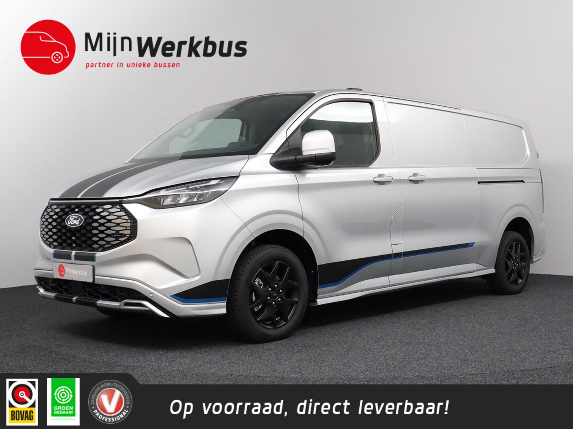 Ford E-Transit Custom 340 L2H1 Sport 71 kWh | Camera | Dubbe, Auto's, Bestelauto's, Automaat, 71 kWh, 470 min, Nieuw