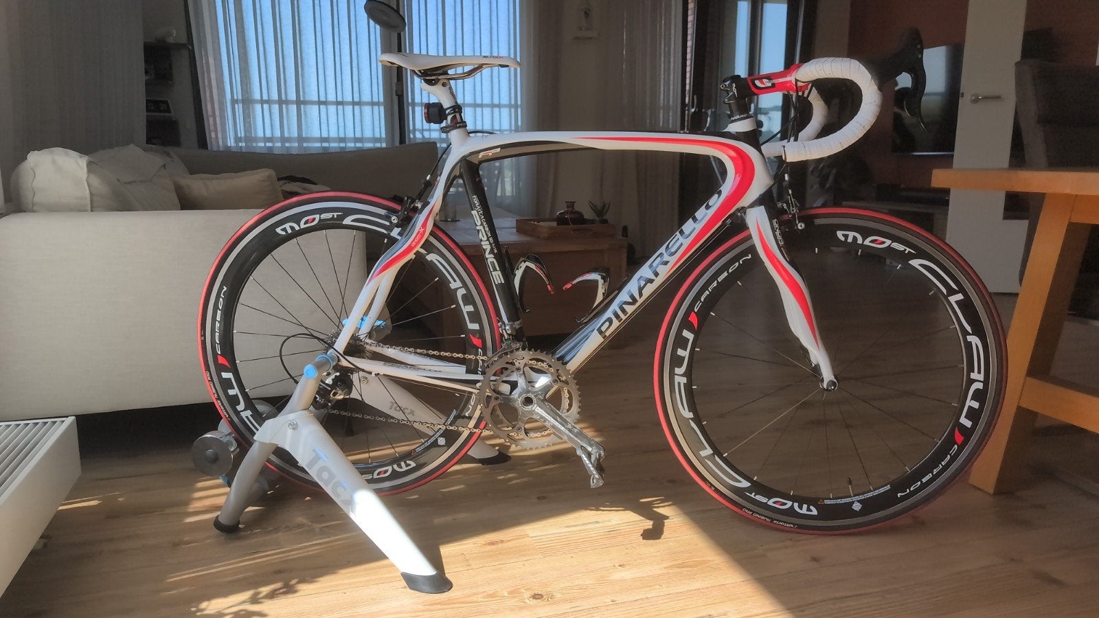 Pinarello Prince (50HM1K) | Campagnolo Record | MOST Carbon, Carbon, Zo goed als nieuw, 57 tot 61 cm, Meer dan 20 versnellingen