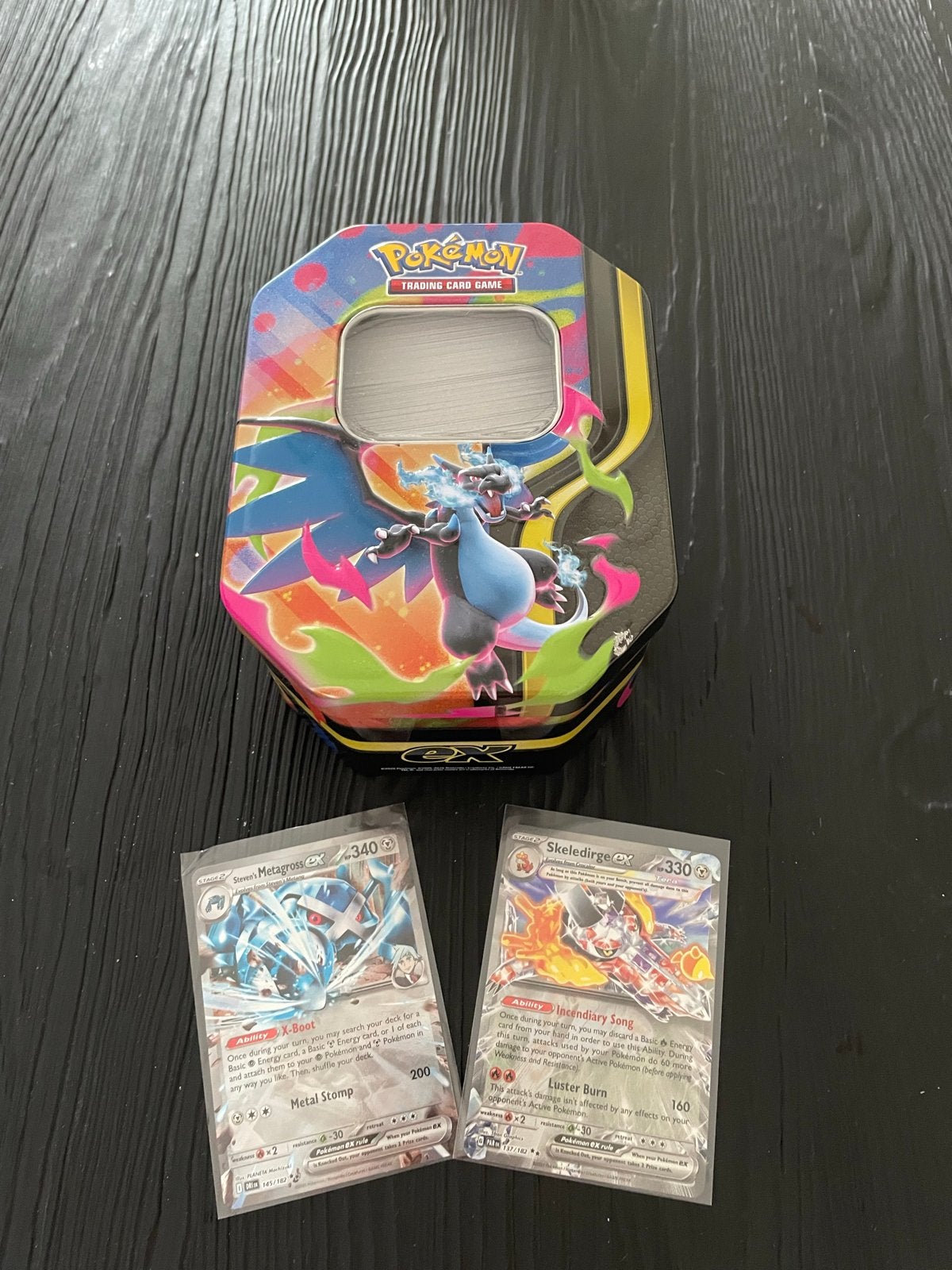 Pokémon kaarten inclusief bewaarblik + 2 EX kaarten, Hobby en Vrije tijd, Verzamelkaartspellen | Pokémon, Ophalen of Verzenden