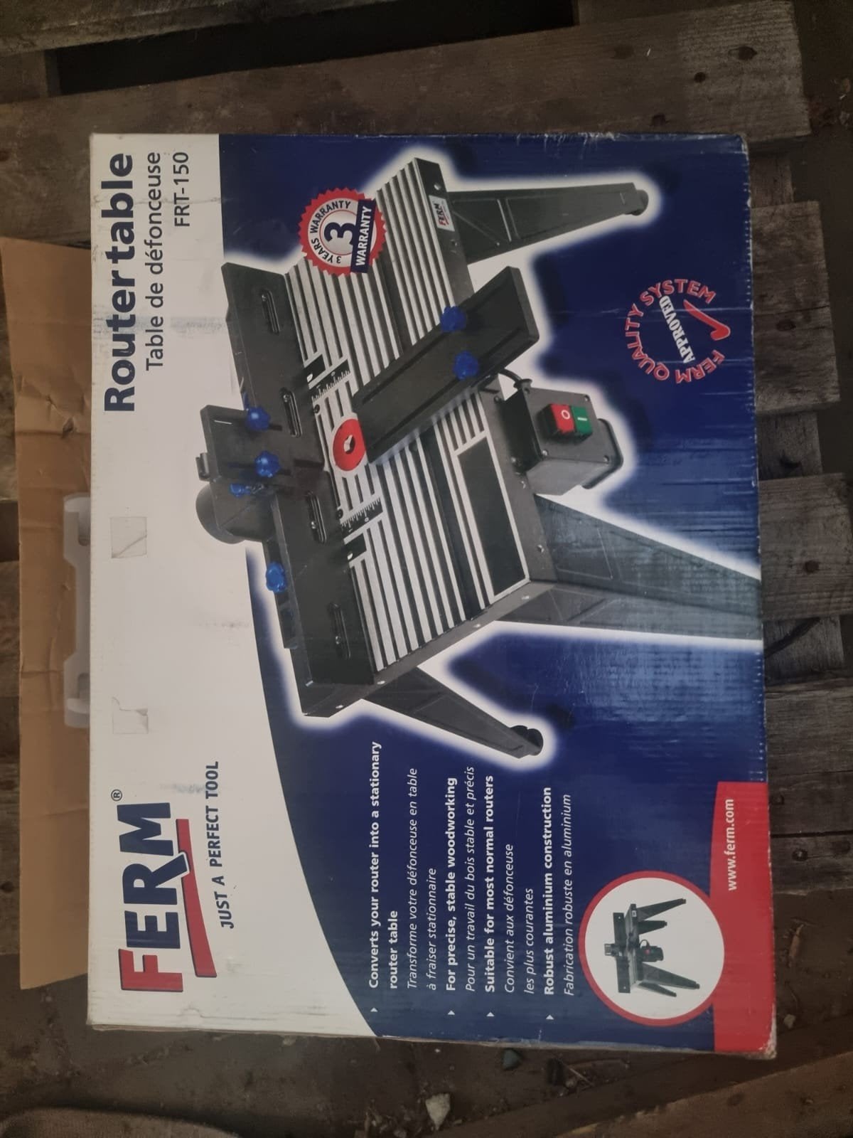 Ferm Routertafel FRT-150 - Nieuw in doos, Doe-het-zelf en Verbouw, Gereedschap | Freesmachines, Ophalen, Nieuw, Bovenfrees, Ferm