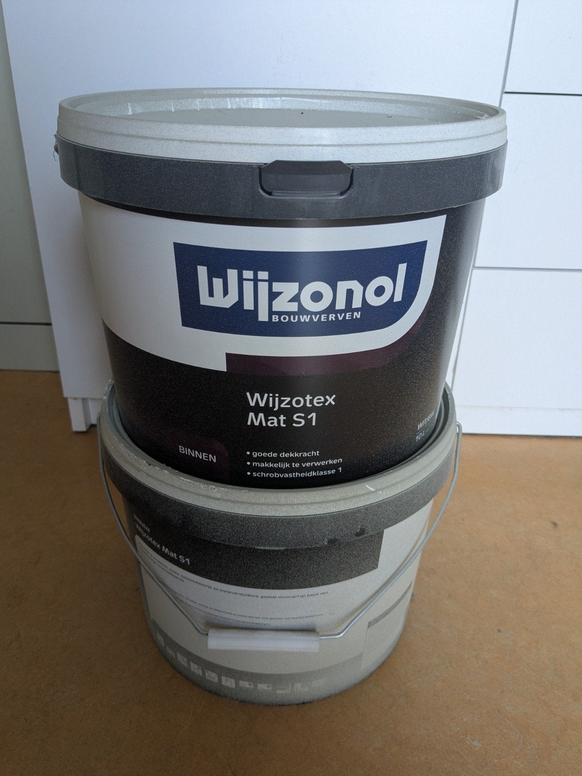 2x Wijzonol Wijzotex Mat S1 Rijks Zacht Groen Verf, Ophalen, 5 tot 10 liter, Nieuw, Verf
