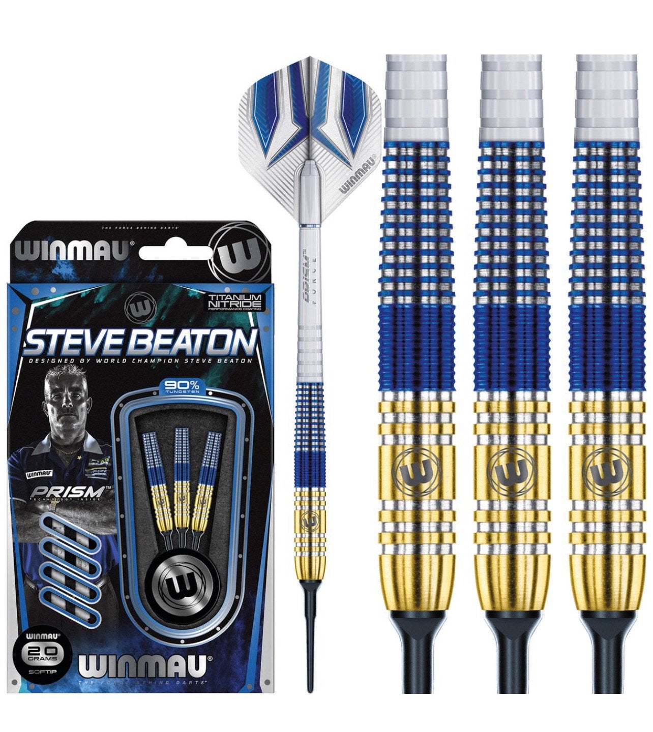 Winmau Steve Beaton 90% Soft Tip - Dartpijlen - 22 Gram, Ophalen of Verzenden, Nieuw, Pijlen