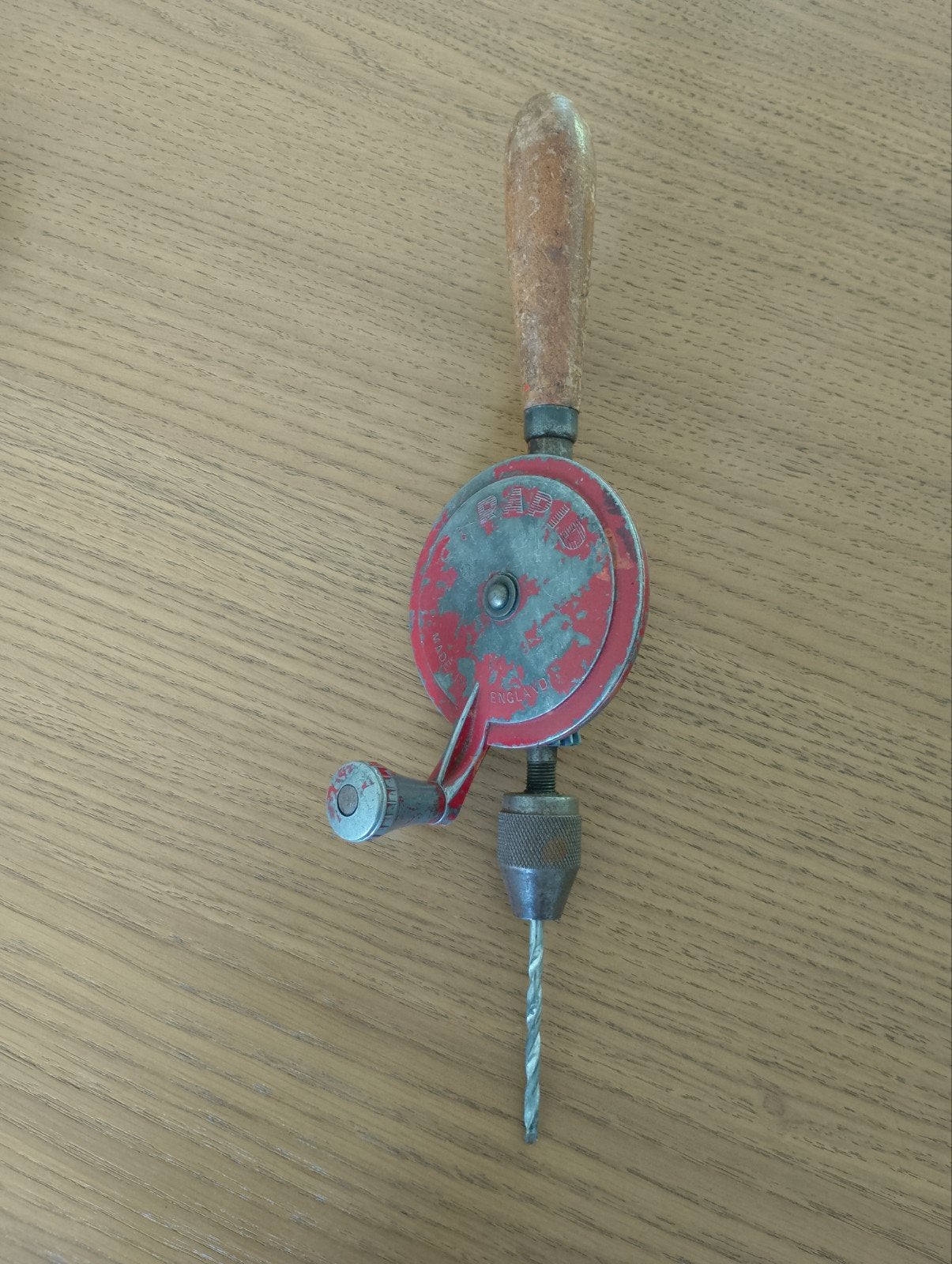 Antieke handboor 'Rapid' - Vintage gereedschap, Doe-het-zelf en Verbouw, Ophalen of Verzenden, Gebruikt, Boormachine
