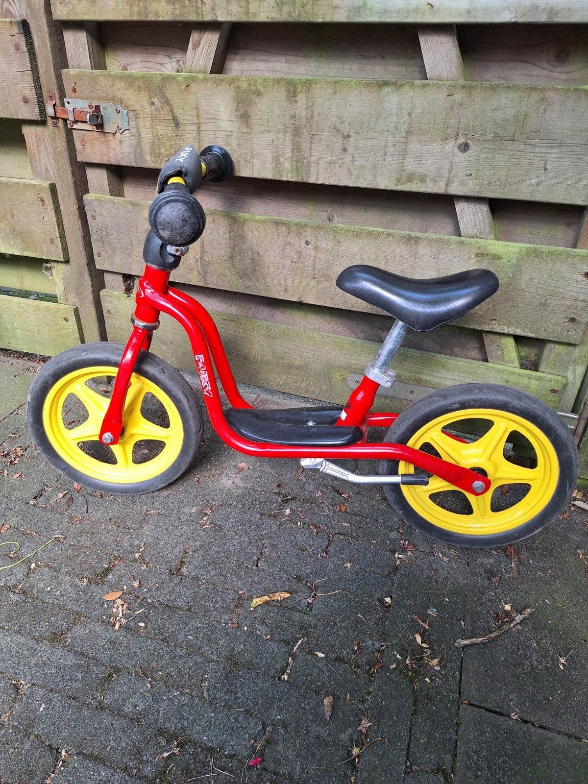 Puky loopfiets rood/geel, Ophalen, Gebruikt, Minder dan 16 inch, Puky
