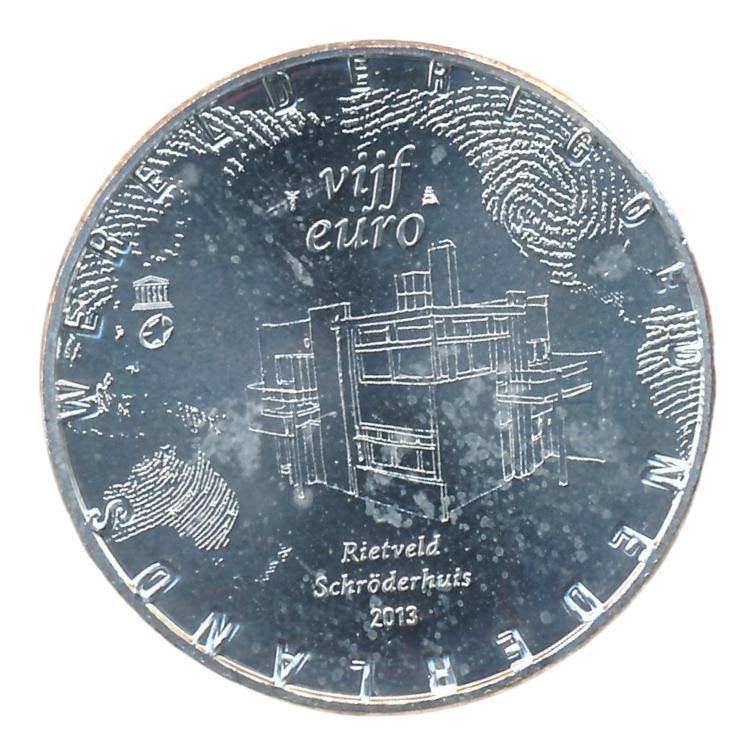 Nederland 5 Euro 2013 – Rietveld Schröderhuis, Ophalen of Verzenden, Koningin Beatrix, Euro's, Losse munt