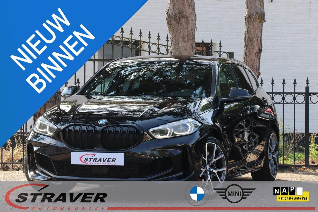 BMW 1-serie 128ti Executive |M-Sport PRO |Stoelverwarming, Stof, Gebruikt, 4 cilinders, Zwart