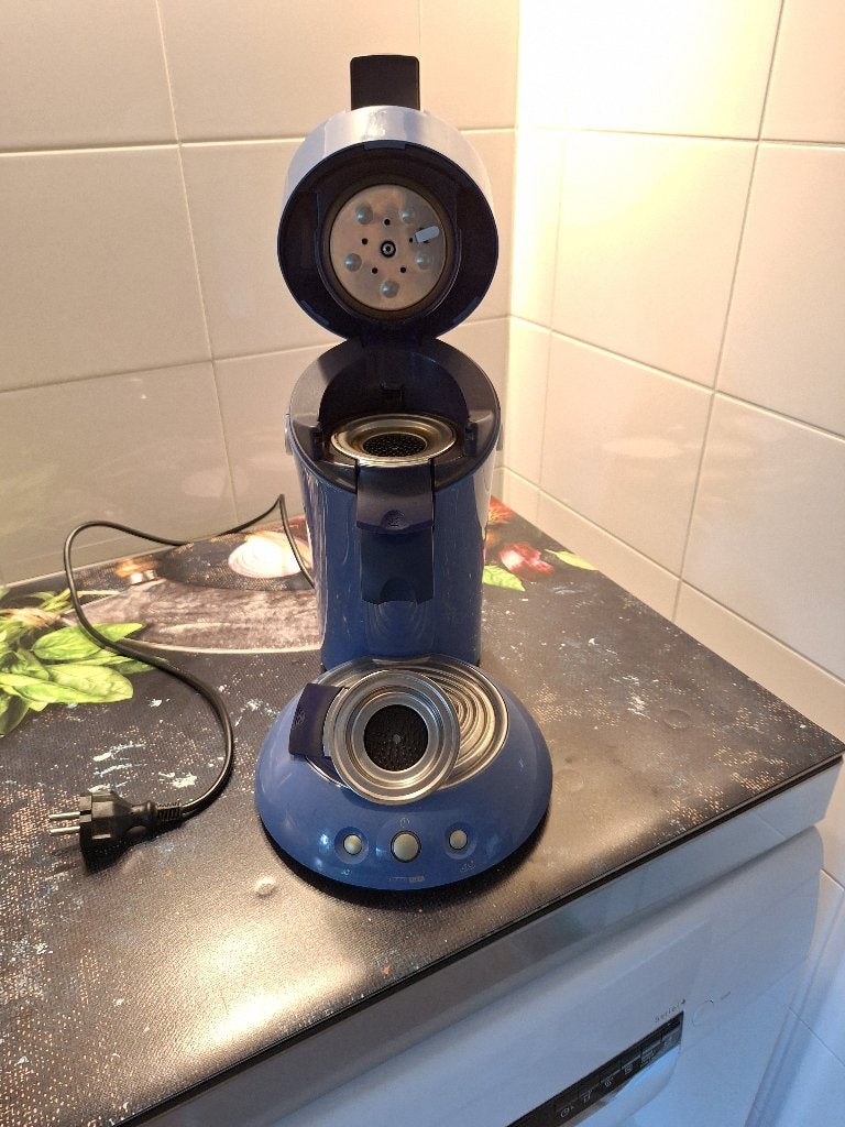 Philips Senseo koffiezetapparaat - Blauw, Ophalen, Gebruikt, Koffiemachine, 2 tot 4 kopjes
