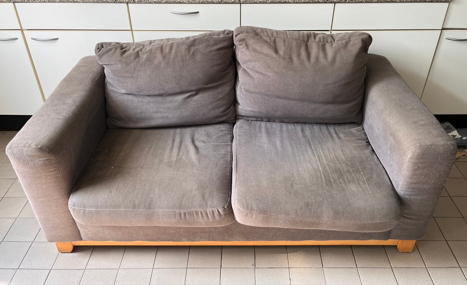 Tweezits bank, Ophalen, Gebruikt, 150 tot 200 cm, Tweepersoons