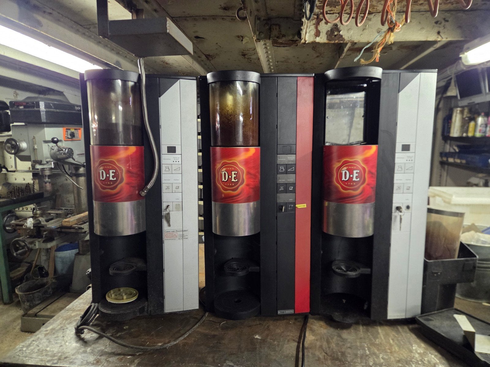 Gallery 100 110 koffieautomaat Douwe Egberts, Witgoed en Apparatuur, Koffiezetapparaten, Ophalen, Gebruikt, 10 kopjes of meer
