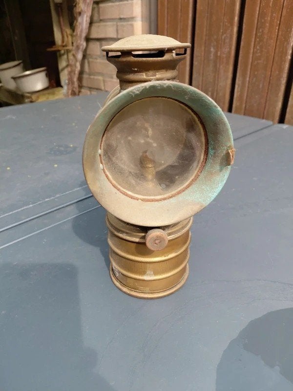 Antieke fiets lamp, Ophalen of Verzenden