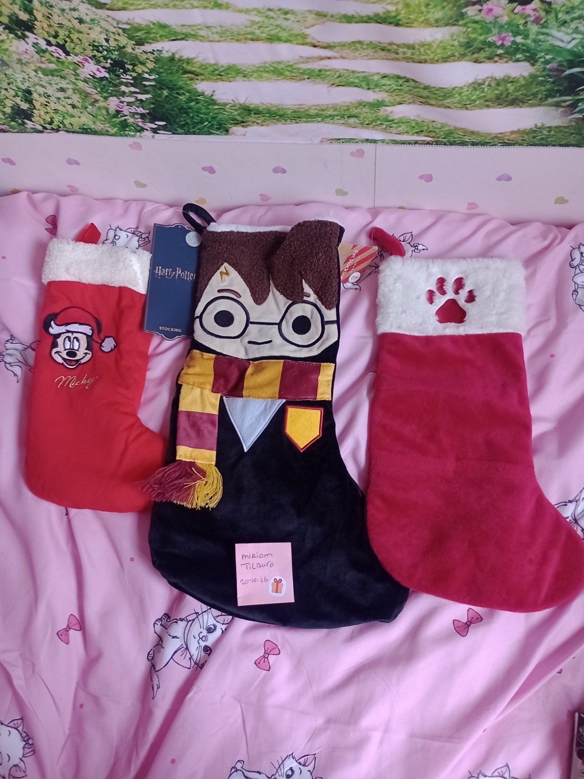 leuke kado kerst sokken disney Harry Potter en hondenpootje, Ophalen of Verzenden, Nieuw