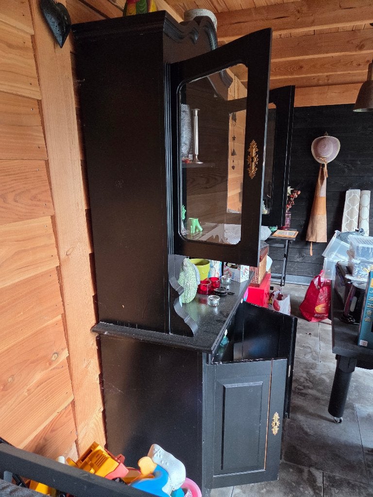 Keukenkast, Ophalen, Gebruikt, Zwart, 50 tot 100 cm