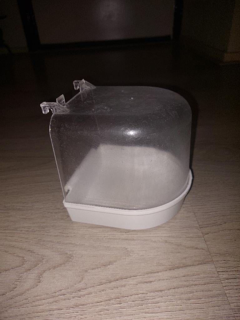 vogelbadje voor binnen kooi, Dieren en Toebehoren, Vogels | Toebehoren, Ophalen of Verzenden, Zo goed als nieuw, Kooi-accessoires