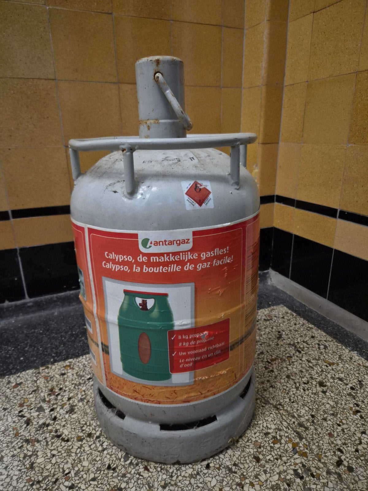 Antargaz Calypso gasfles - 8 kg propaan, Ophalen, Gebruikt