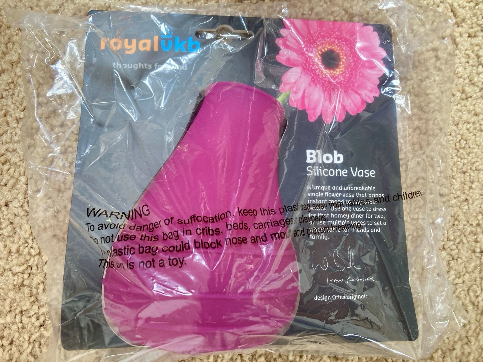 10 stuks Blob Siliconen Vaas - Innovatief Design, Ophalen, Nieuw, Roze, Rubber/elastomeren