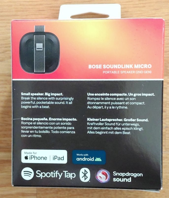 Foto 3 van Bose SoundLink Micro 2nd Gen – NIEUW IN DOOS – €90
