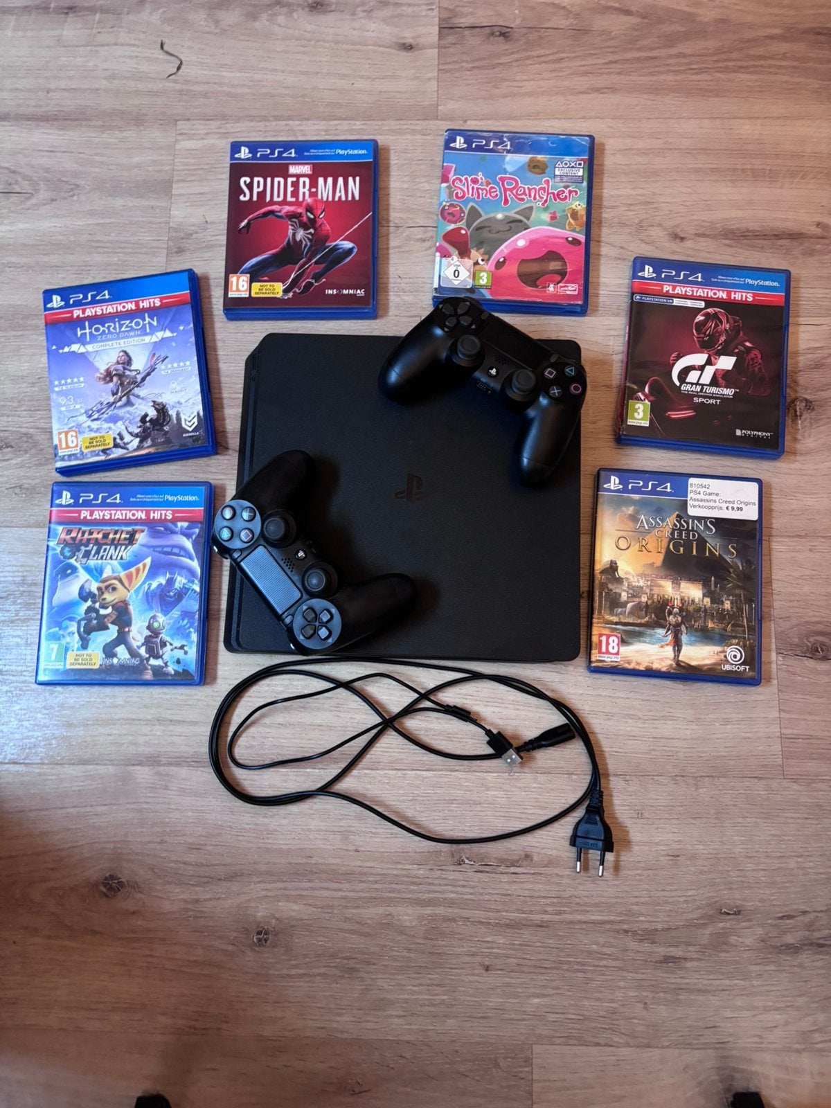 Sony PlayStation 4+6 gratis spellen, Ophalen, Met games, Met 2 controllers, Zo goed als nieuw