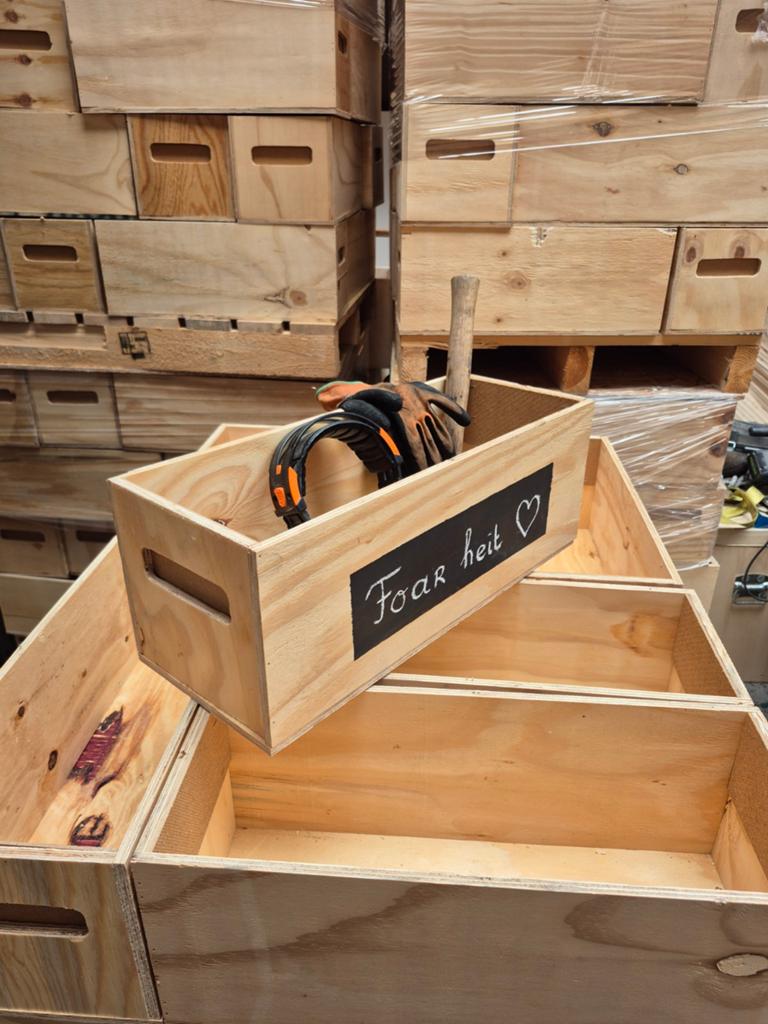 Vaderdag Leuke houten kistjes 51x20x20 per pallet 30 stuks, Tuin en Terras, Bloembakken en Plantenbakken, Ophalen, Rechthoekig