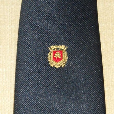 Brandweer stropdas blauw met logo in het midden, Ophalen of Verzenden, Nieuw, Gebruiksvoorwerp
