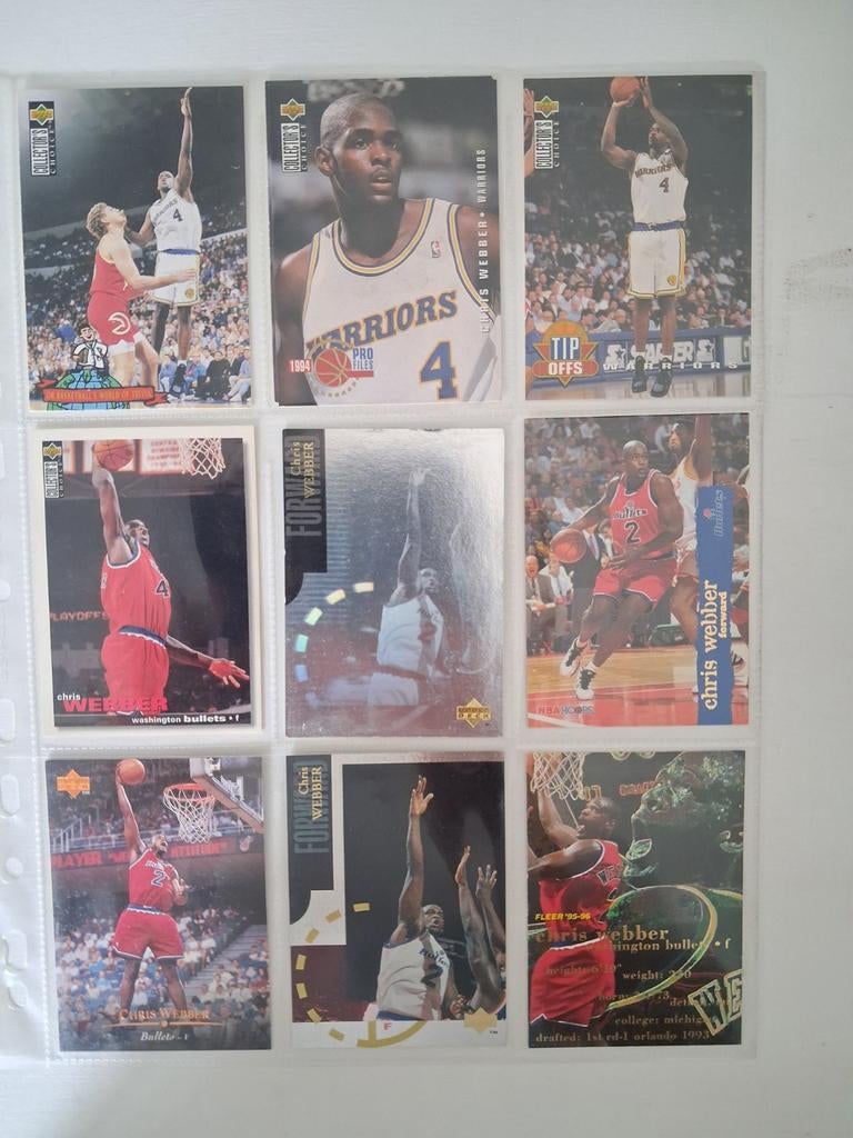 Chris Webber NBA Kaarten Lot (31 stuks), Verzamelen, Ophalen of Verzenden, Zo goed als nieuw