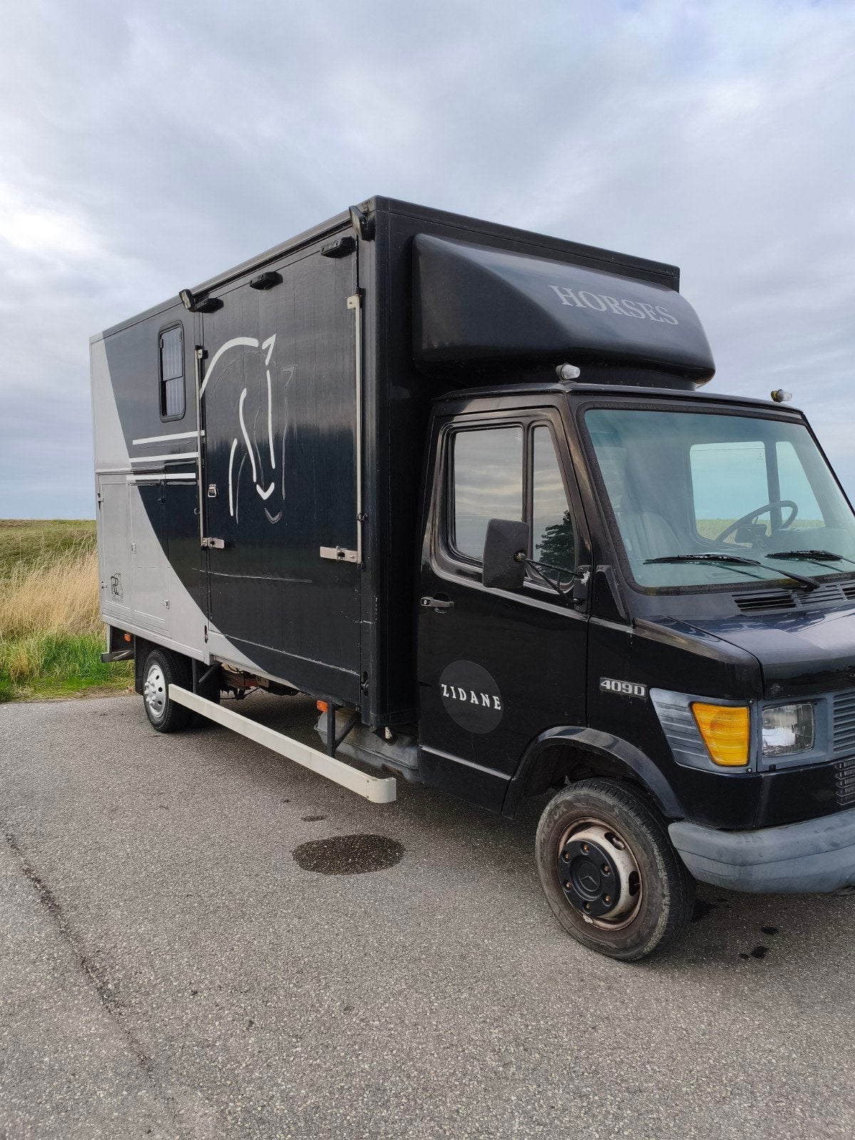 Mercedes-Benz paardenvrachtwagen, Ophalen, Gebruikt, Polyester, 2-paards trailer