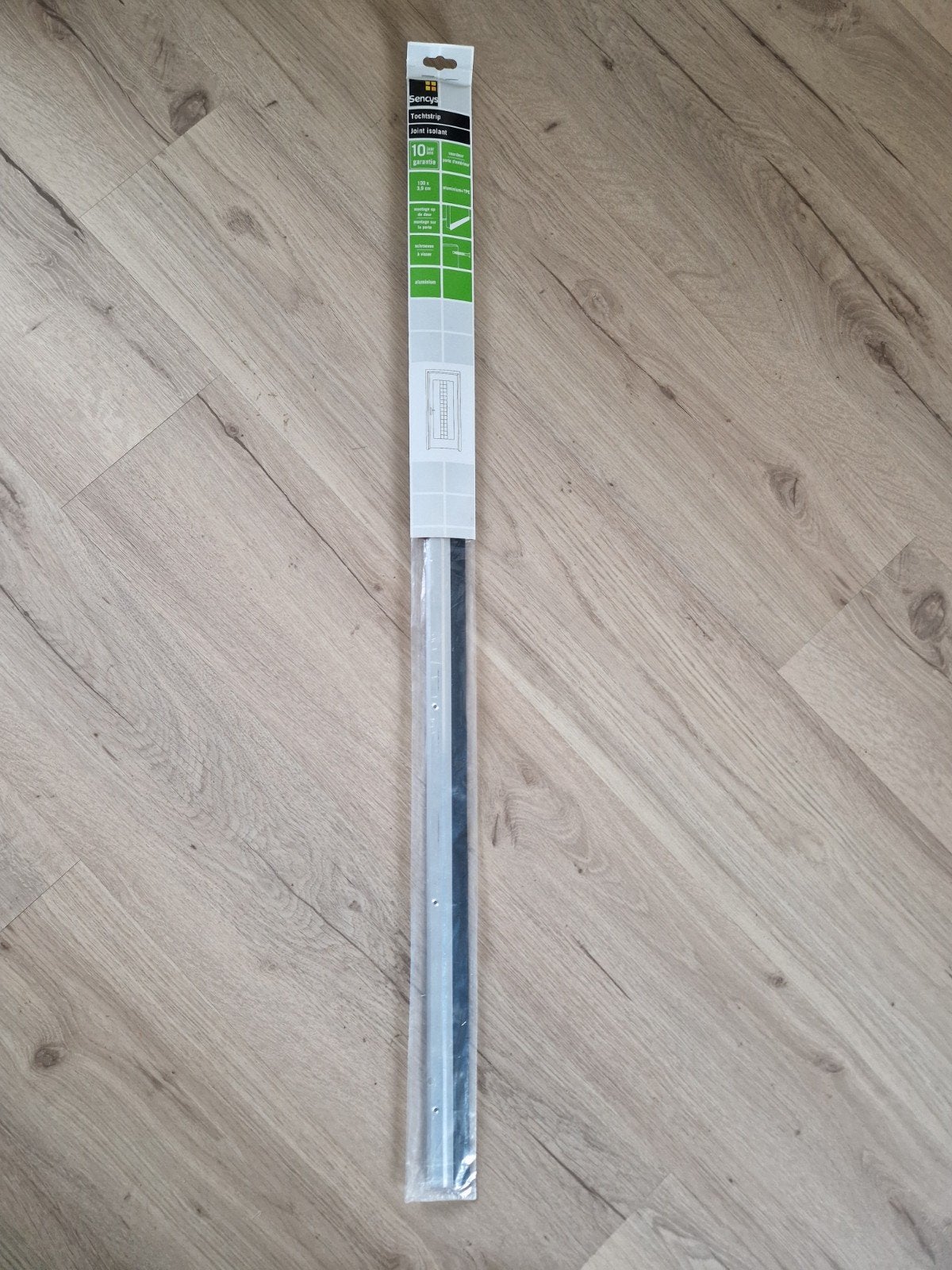 Sencys Tochtstrip Aluminium - 100x3,9 cm, Ophalen, 80 tot 100 cm, Minder dan 200 cm, Nieuw