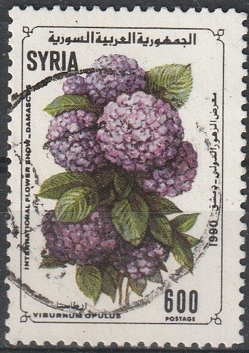 5056. Syrie 1783 gest. Bloemen, Ophalen of Verzenden, Gestempeld, Midden-Oosten