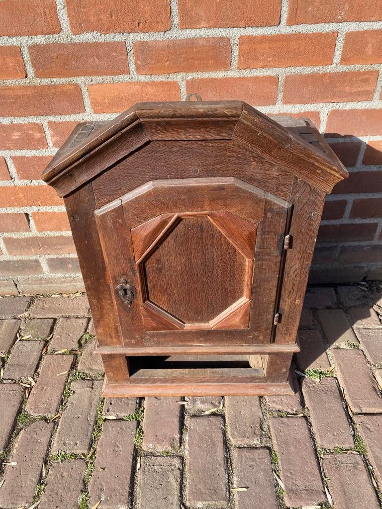 Mooi eikenhouten hangkastje, Huis en Inrichting, Kasten | Overige, Ophalen of Verzenden, Gebruikt