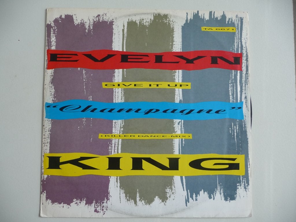 maxi single EVELYN 'CHAMPAGNE" KING - GIVE IT UP - EPIC REC., Gebruikt, Ophalen of Verzenden, 12 inch, R&B en Soul