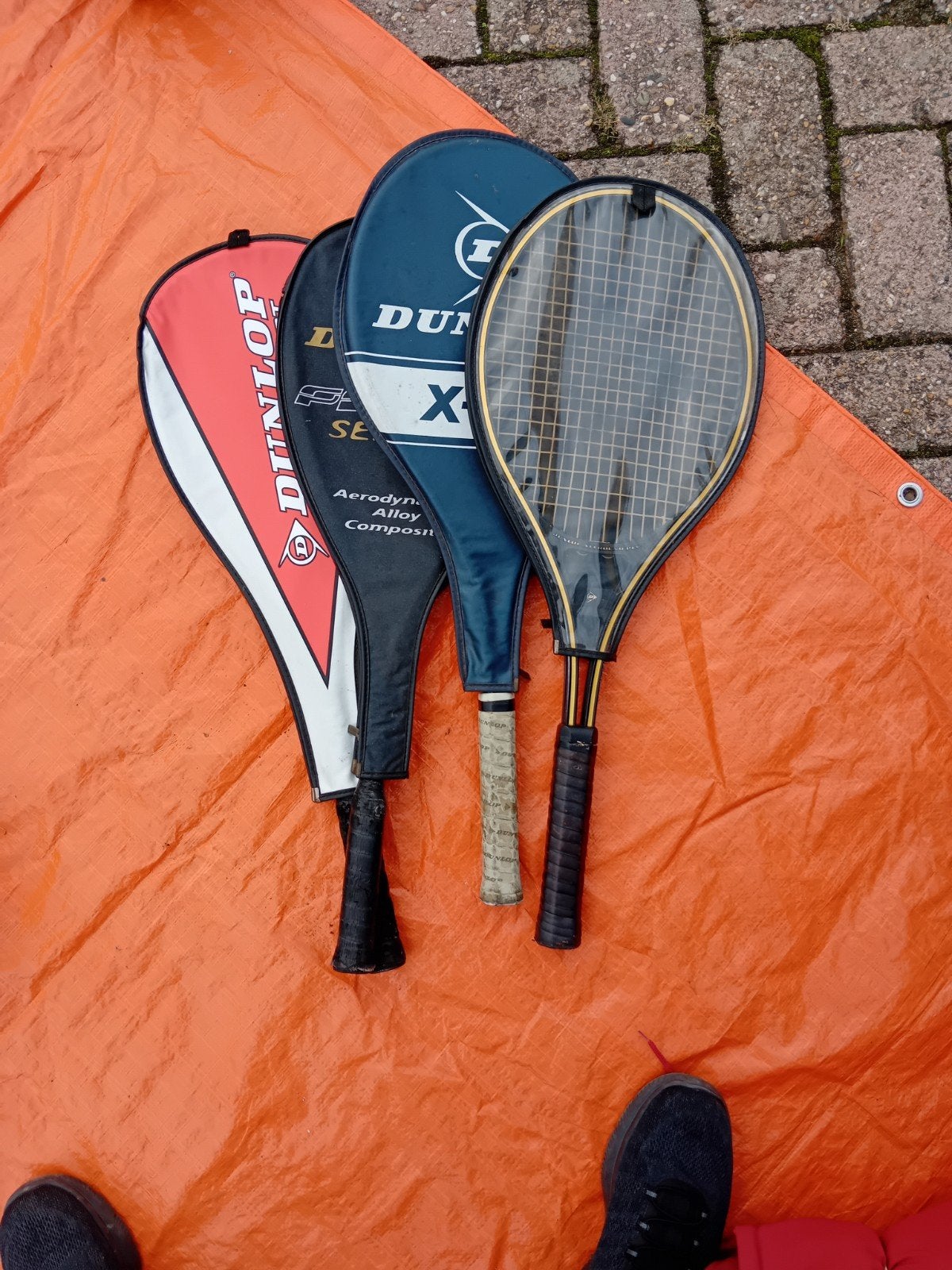 Dunlop Tennisrackets - Set van 3, Ophalen, Gebruikt, Racket, Dunlop
