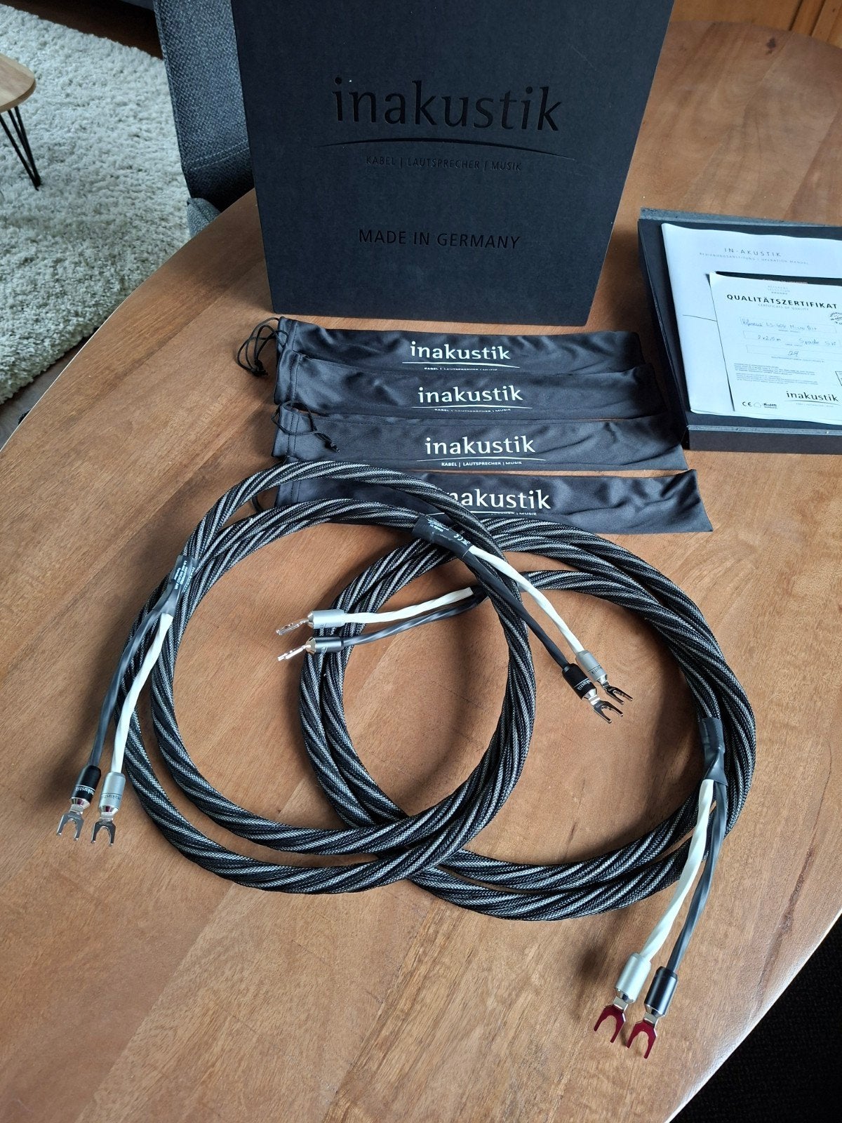 Inakustik ls 404 micro air luidsprekerkabels, Ophalen of Verzenden, Zo goed als nieuw, 2 tot 5 meter, Luidsprekerkabel