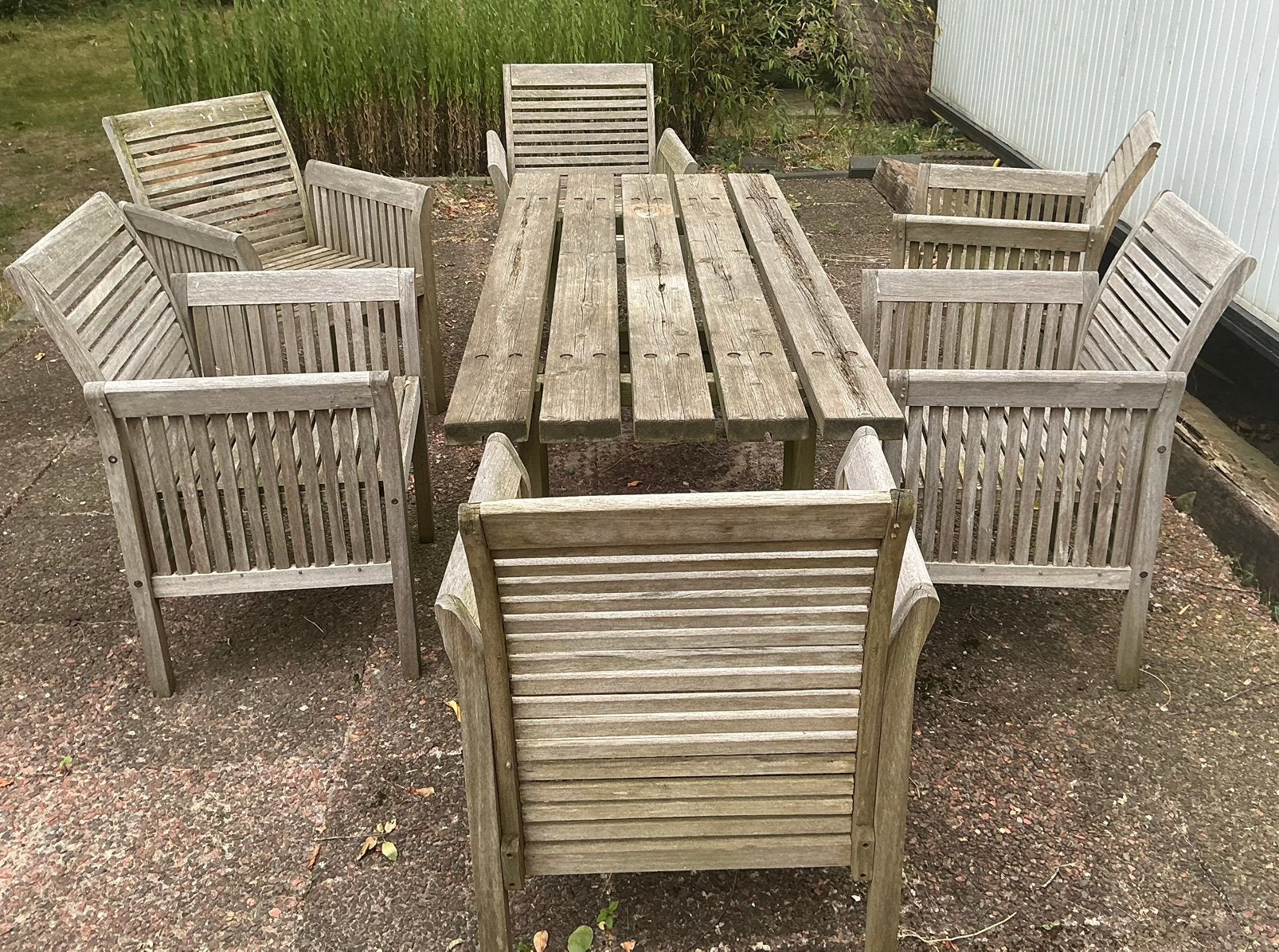 Houten tuinset, Tuin en Terras, Tuinstoelen, Ophalen, Gebruikt, Hout