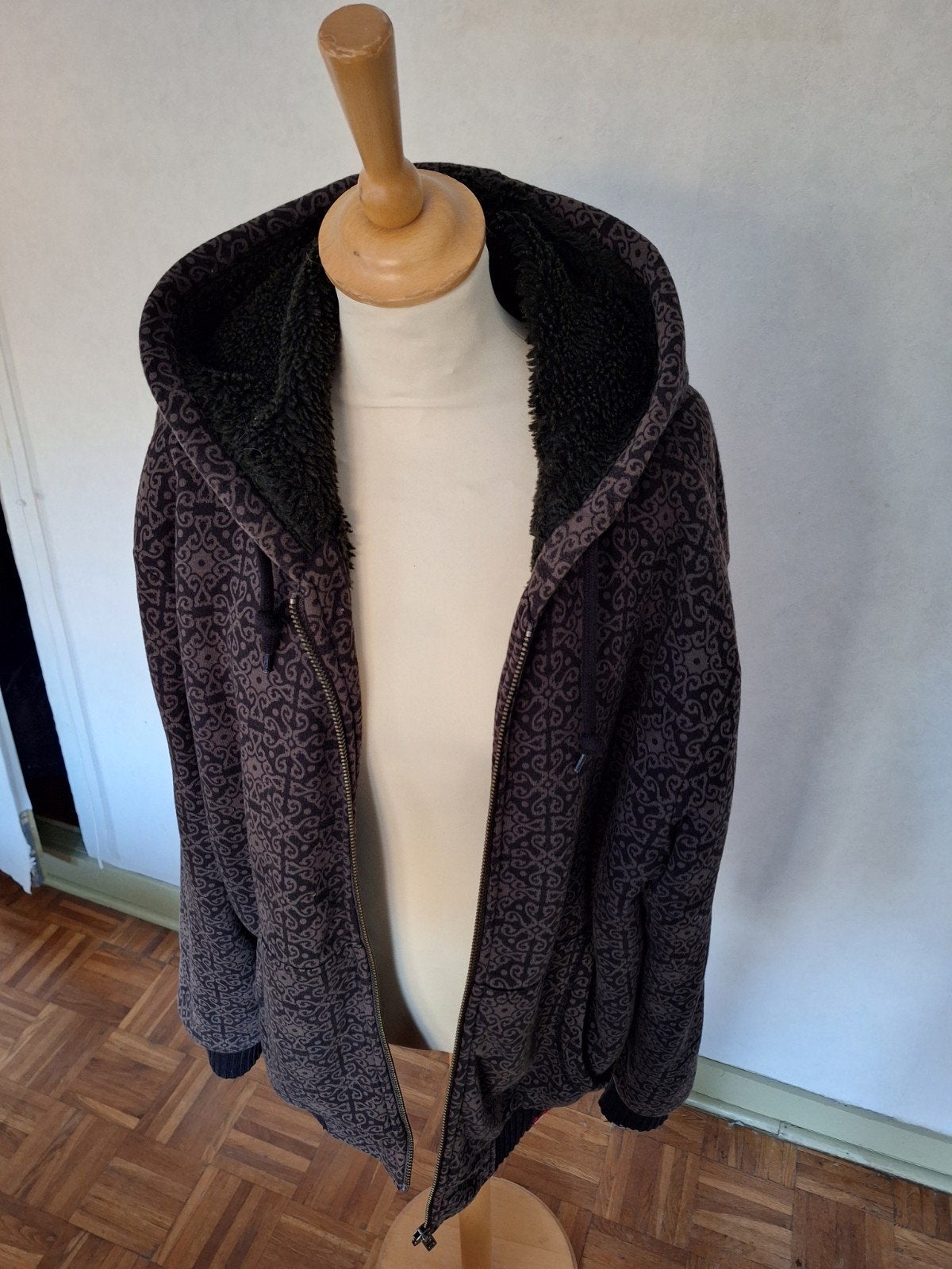 DICKIES warm winterjack met teddybont en capuchon, Kleding | Heren, Meerkleurig, Maat 56/58 (XL), Dickies, Ophalen of Verzenden