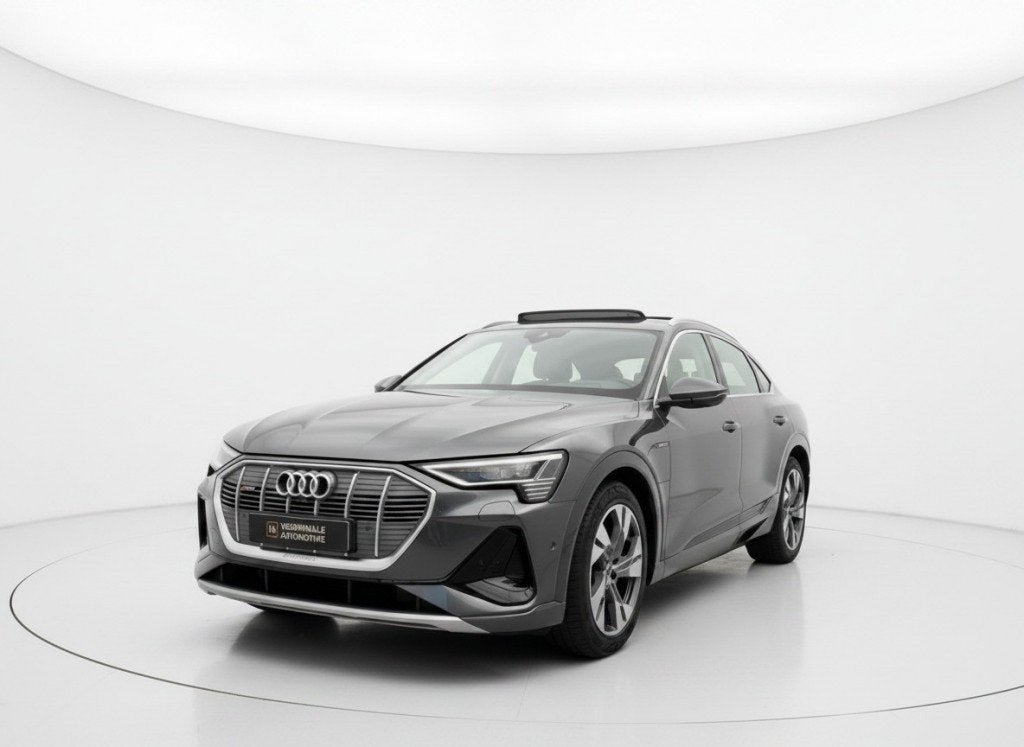 Audi E-TRON 50 QUATTRO  71KWH. 360, PANO, TREKHAAK, S LINE,, Auto's, Audi, Automaat, 71 kWh, Leder, 420 min