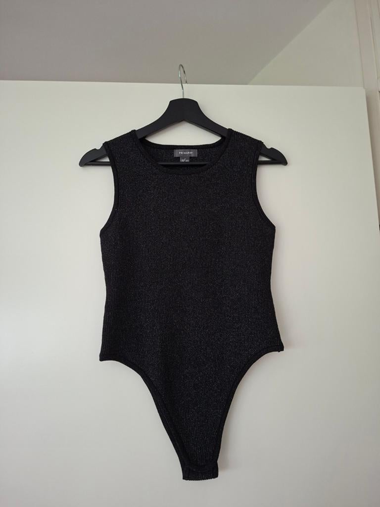 Glitter body, Kleding | Dames, Maat 38/40 (M), Primark, Zwart, Nieuw