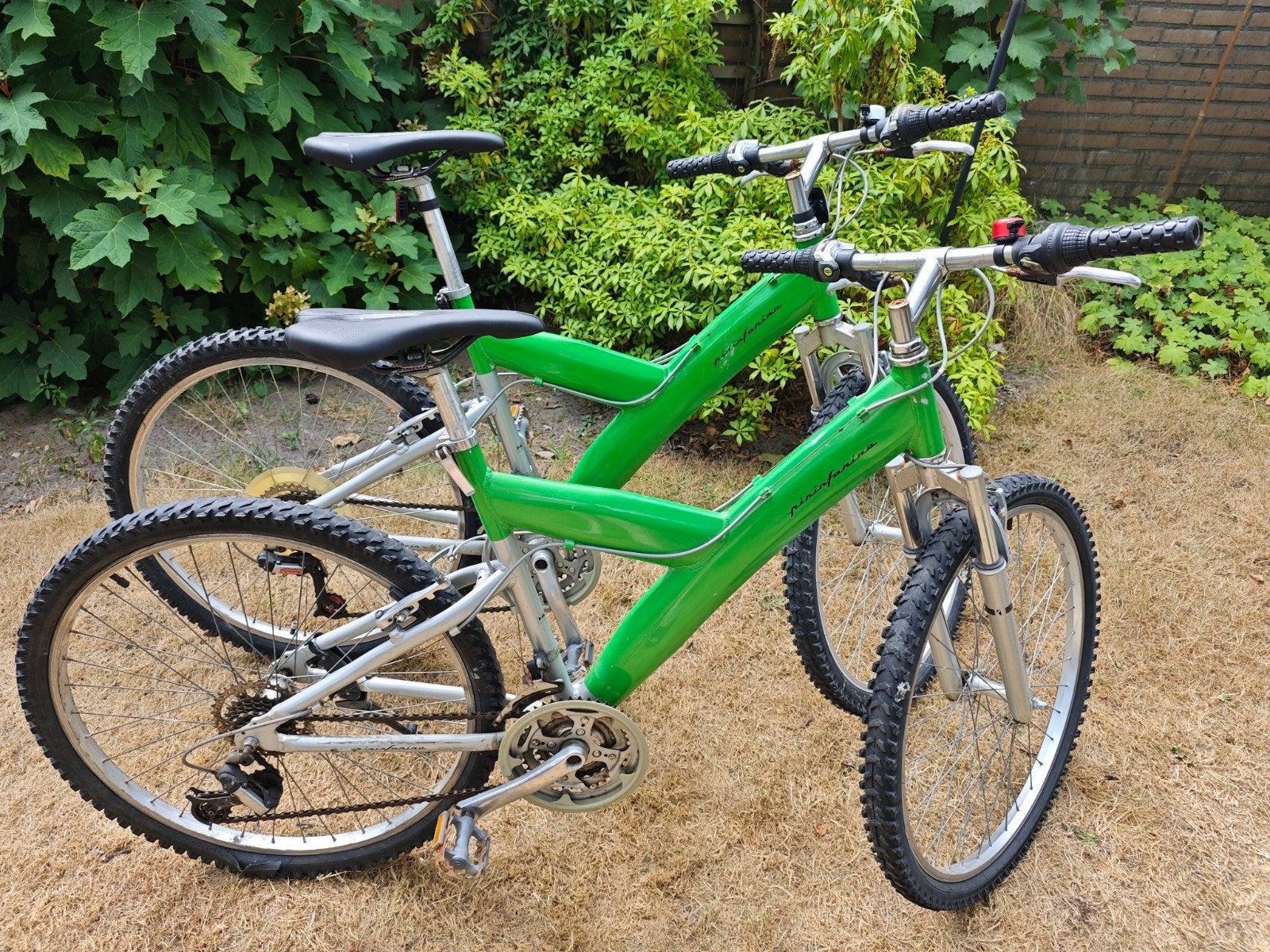 2 Pininfarina Groene Mountainbike, Fietsen en Brommers, Gebruikt, 45 tot 49 cm, Geen vering, Ophalen