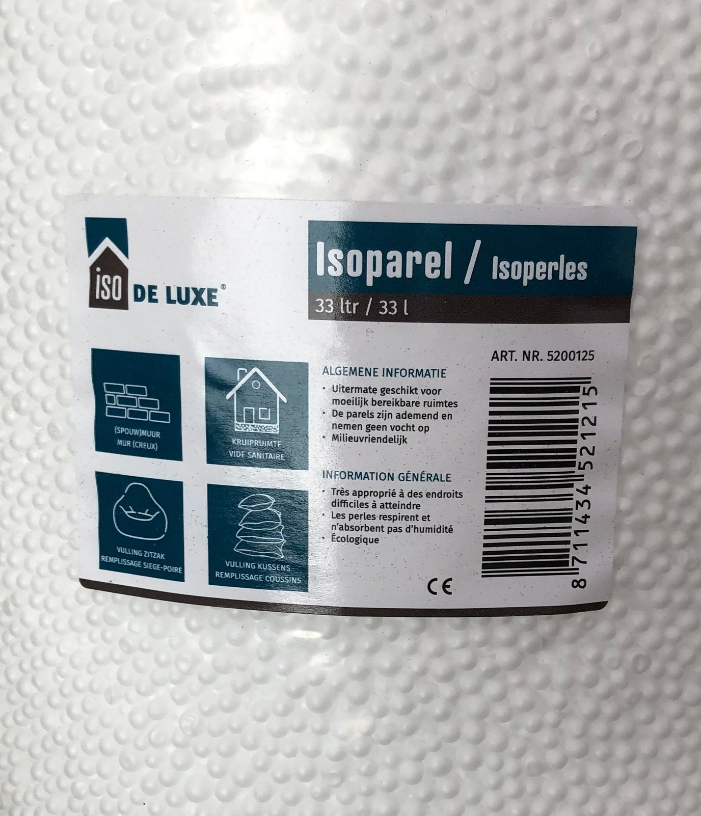 Isolatie korrels, Ophalen of Verzenden, Nieuw, Overige materialen, 15 m² of meer