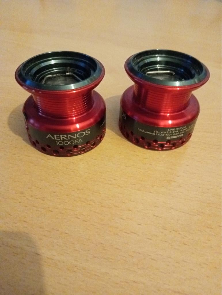Shimano Aernos 1000FA Spoelen - Set van 2, Ophalen of Verzenden, Gebruikt, Overige typen