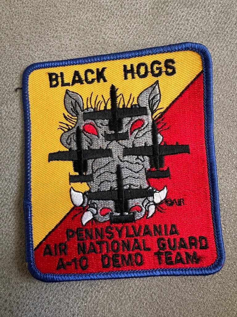 Black Hogs aerobatic team, Ophalen of Verzenden, Gebruikt, Patch, Badge of Embleem