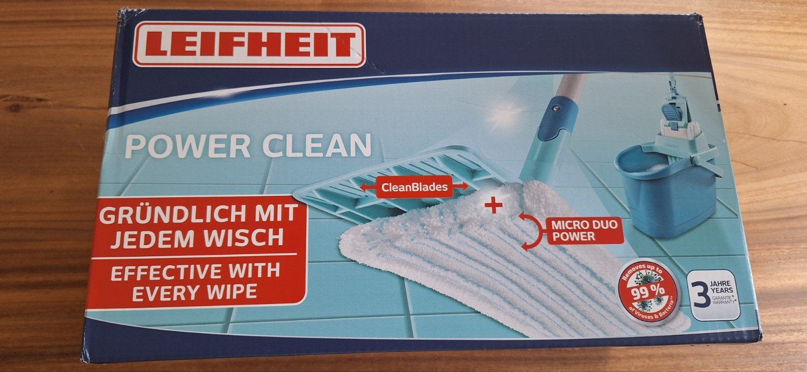 Leifheit Power Clean Dweilset met Emmer, Ophalen of Verzenden