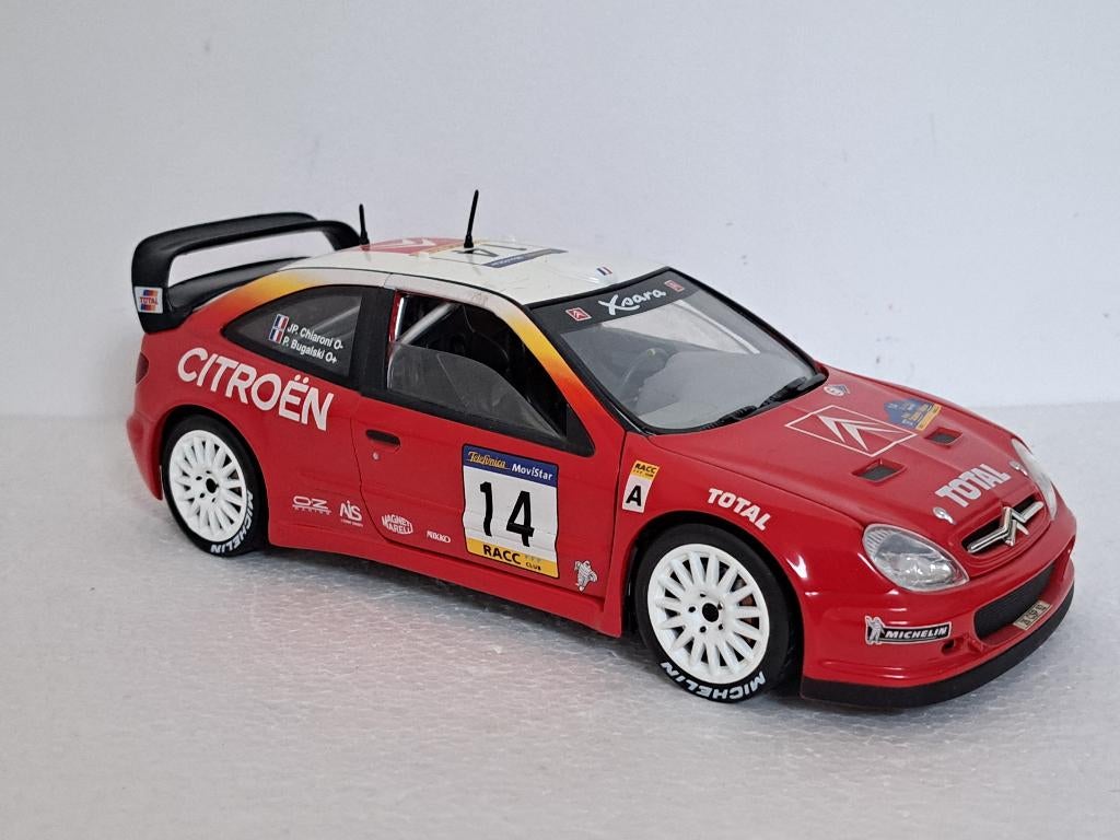 Citroen Xsara WRC Rally Catalunya Bugalski 1/18 Solido, Ophalen of Verzenden, Zo goed als nieuw, Auto, Solido