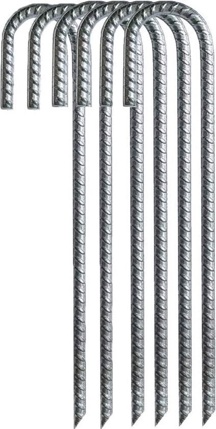 Extra dikke XXL stormharingen 38 cm - 6 stuks, Caravans en Kamperen, Ophalen of Verzenden, Nieuw