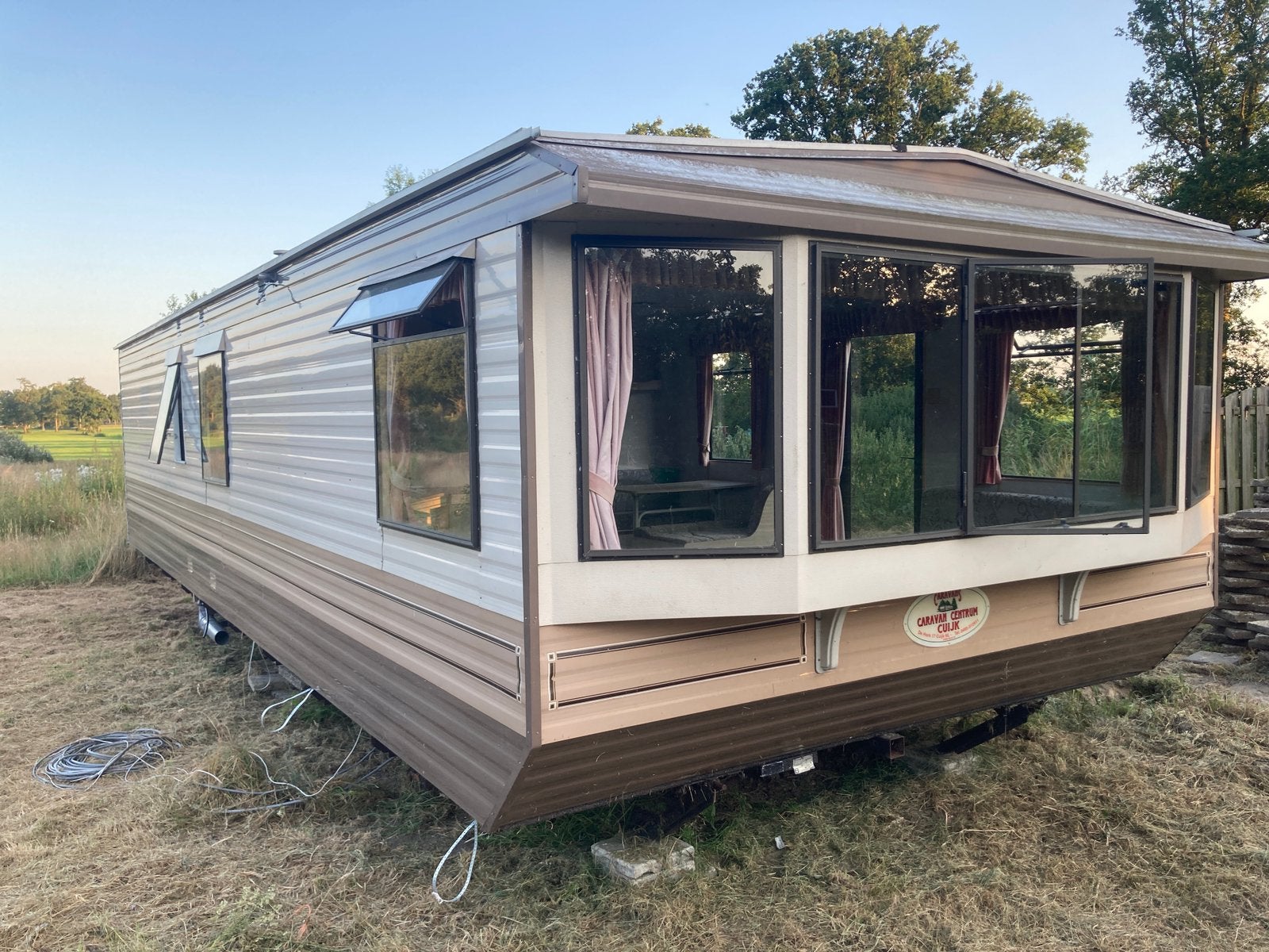 Stacaravan ABI Phoenix King, 970x360 cm, Caravans en Kamperen, Tot en met 5