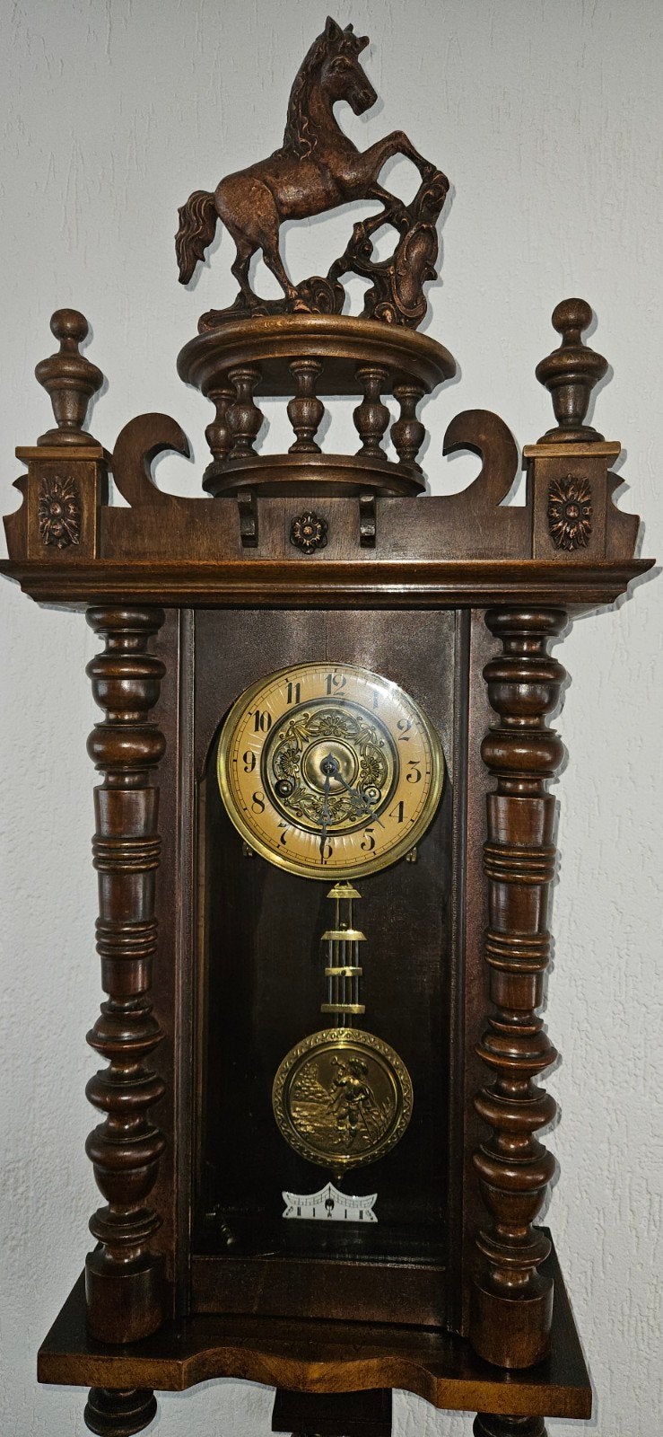 Antieke klok, Ophalen