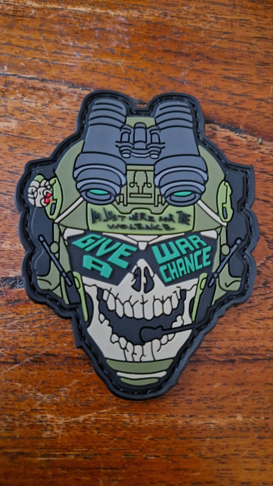 PVC Patch Give War a Chance Embleem, Verzamelen, Ophalen of Verzenden, Overige soorten, Amerika, Embleem of Badge