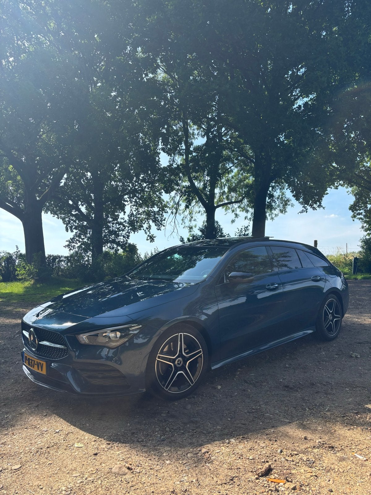 Mercedes-Benz CLA 200 163pk 7G-DCT 2022 Blauw amg, Auto's, Mercedes-Benz, Particulier, CLA, Benzine, Stationwagon, Automaat, Origineel Nederlands